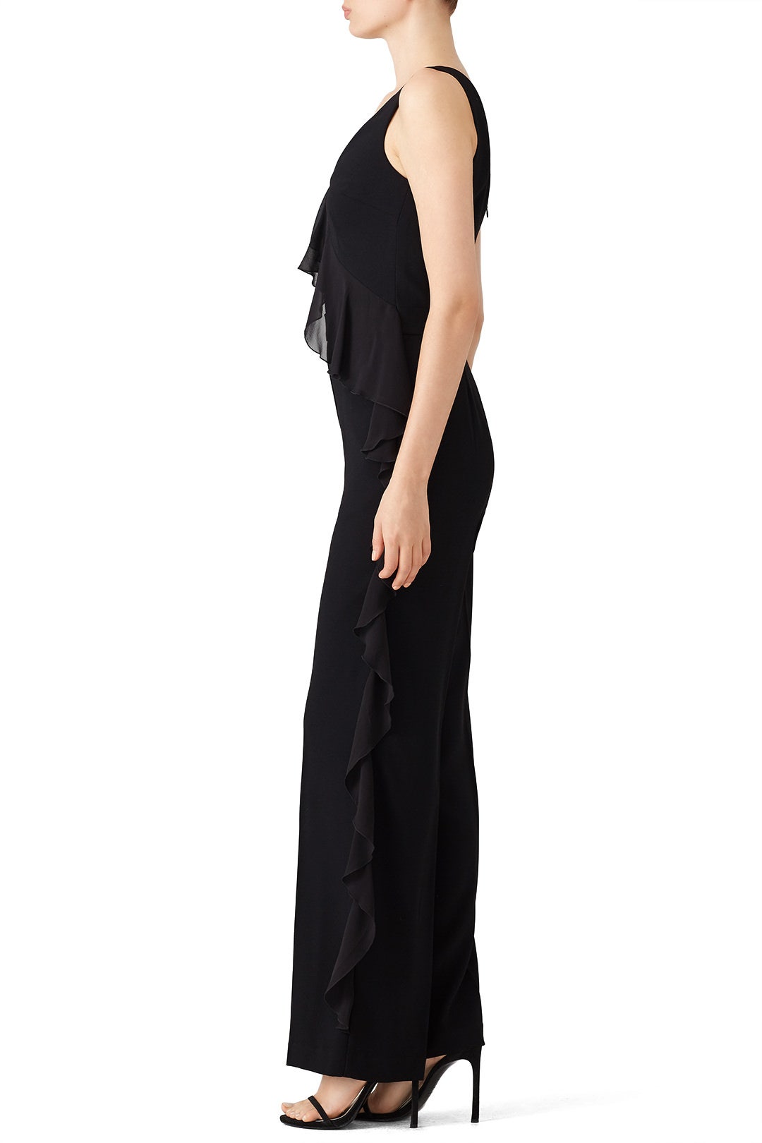 Ruffle Black Jumpsuit by Trina Turk 2