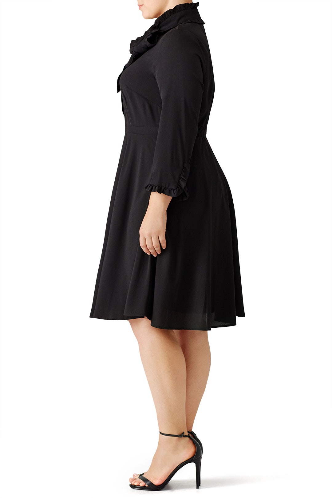 Black Tie Neck Shirtdress by ELOQUII 2