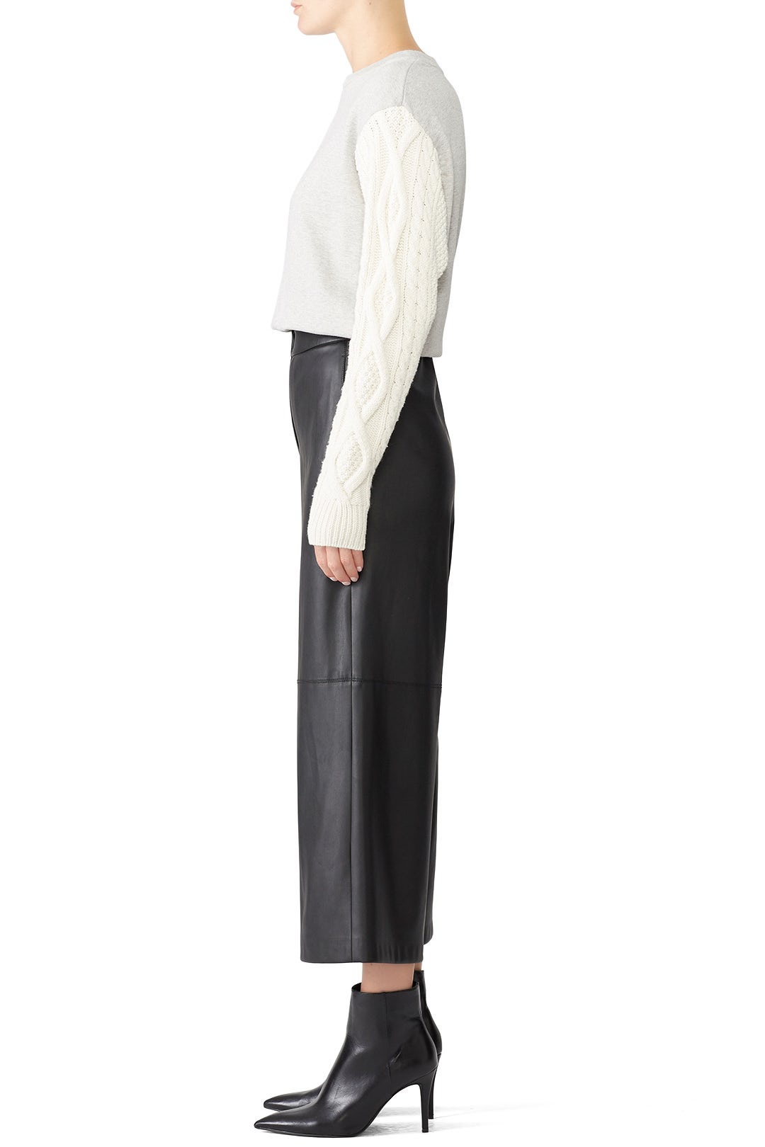Faux Leather Culotte Pants by Goen. J 2