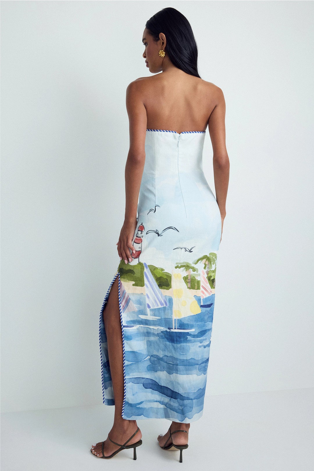 Ava Bustier Maxi Dress by Leo Lin 2