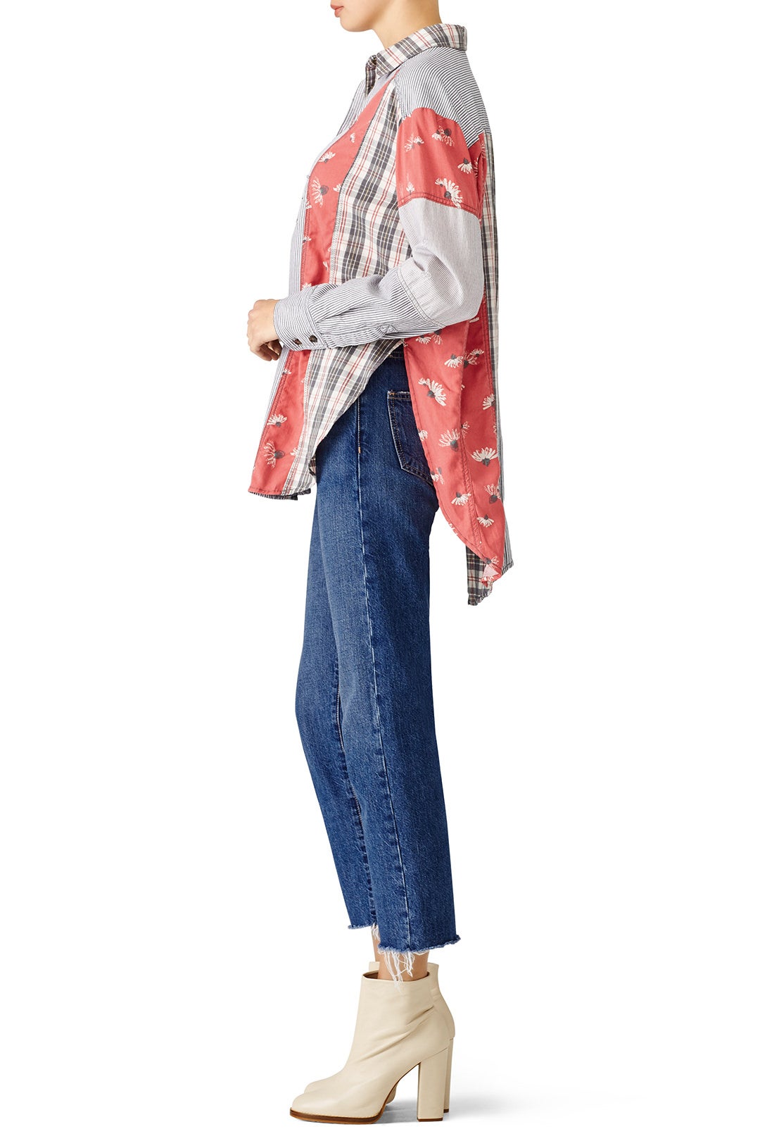 All Patched Up Button Down by Free People 1