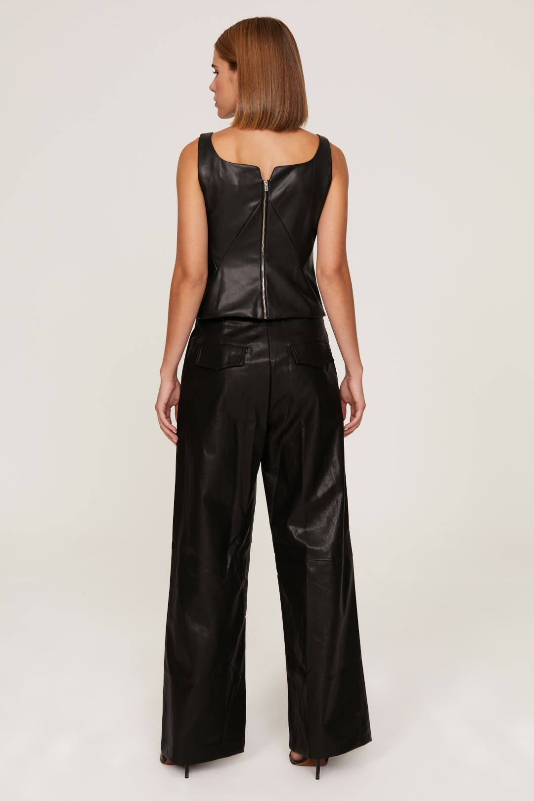 Faux Leather Bustier Top by Osman Yousefzada x RTR | Rent