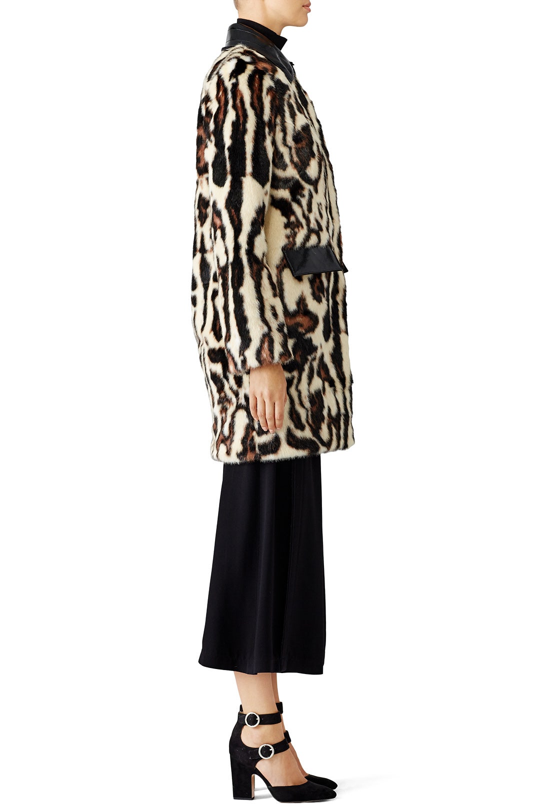 Animal Print Faux Fur Coat by Carven 2