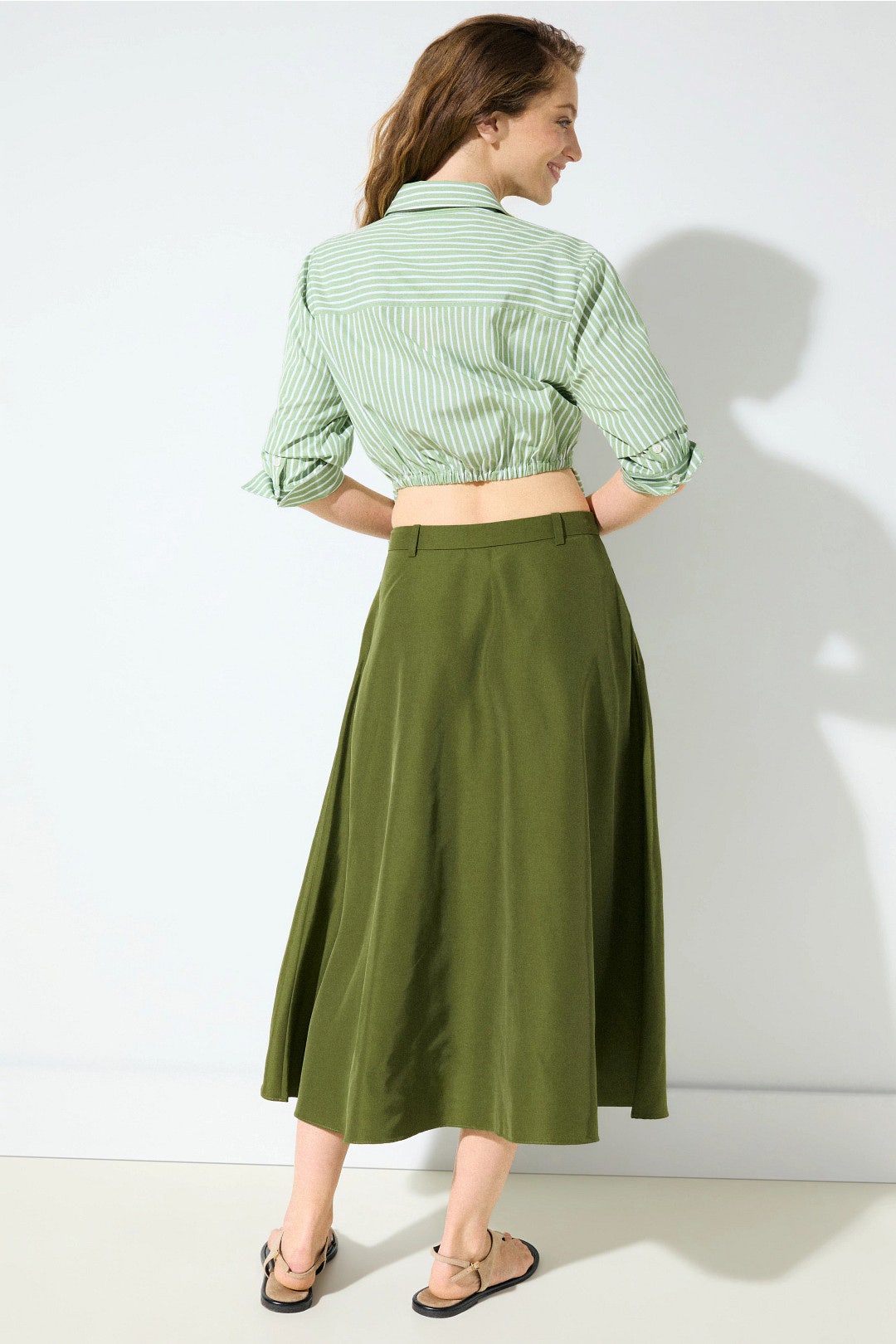 Satin Midi Skirt by Jason Wu x RTR 1
