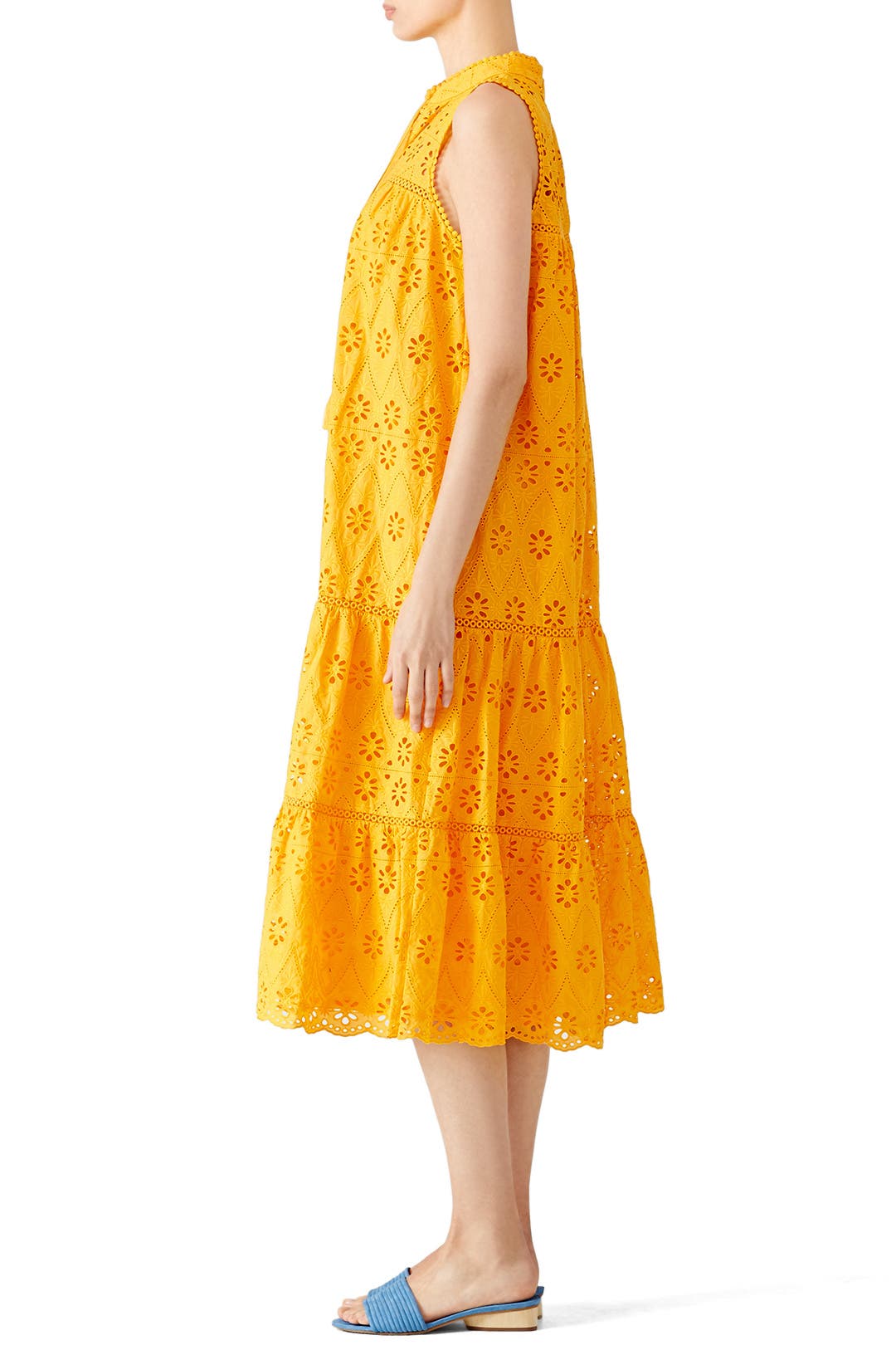 Yellow Eyelet Patio Dress by kate spade new york | Rent the