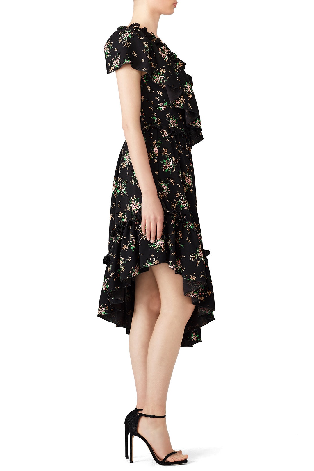 Dark Floral Midi Dress by MSGM 1