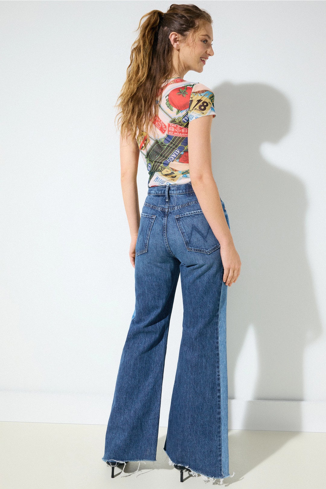 Tux Sidestepper Sneak Fray Jeans by MOTHER 1