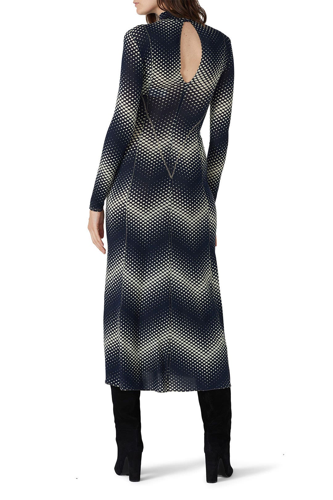 Black Printed Dress by Rabanne 2