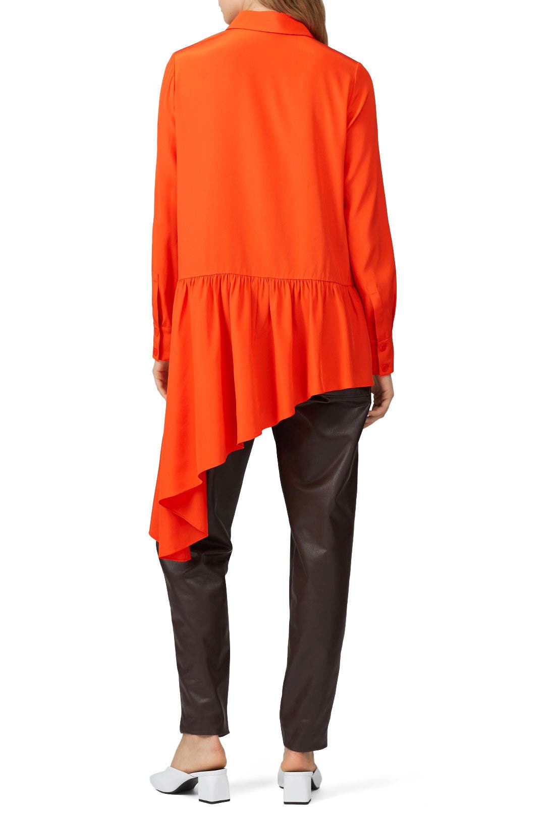 Asymmetrical Ruffle Blouse by Tibi 2