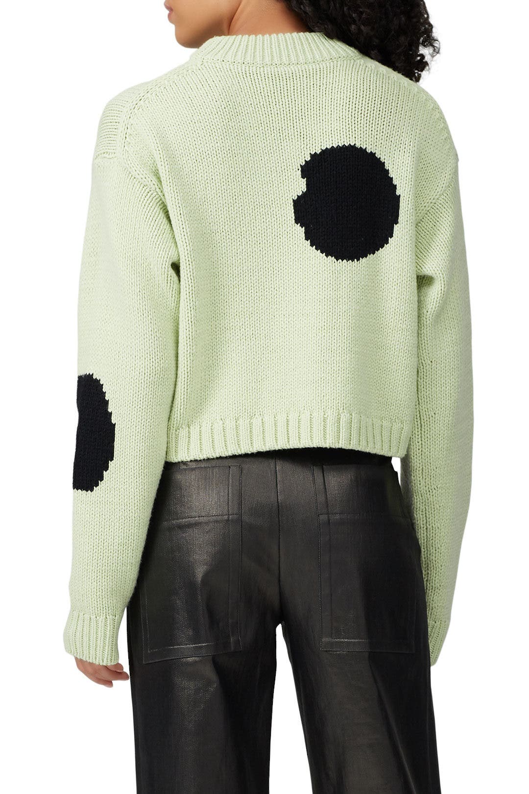 トップス 062030 Y's COTTON ACRYLIC INTARSIA COTTON ACRYLIC INTARSIA JACQUARD PLAIN STITCH SKELETON