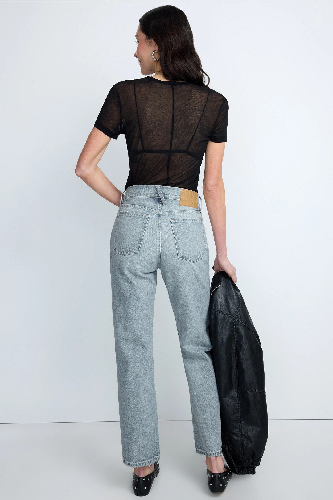 Calla Mid Rise Straight Ankle Jeans by DALA 1