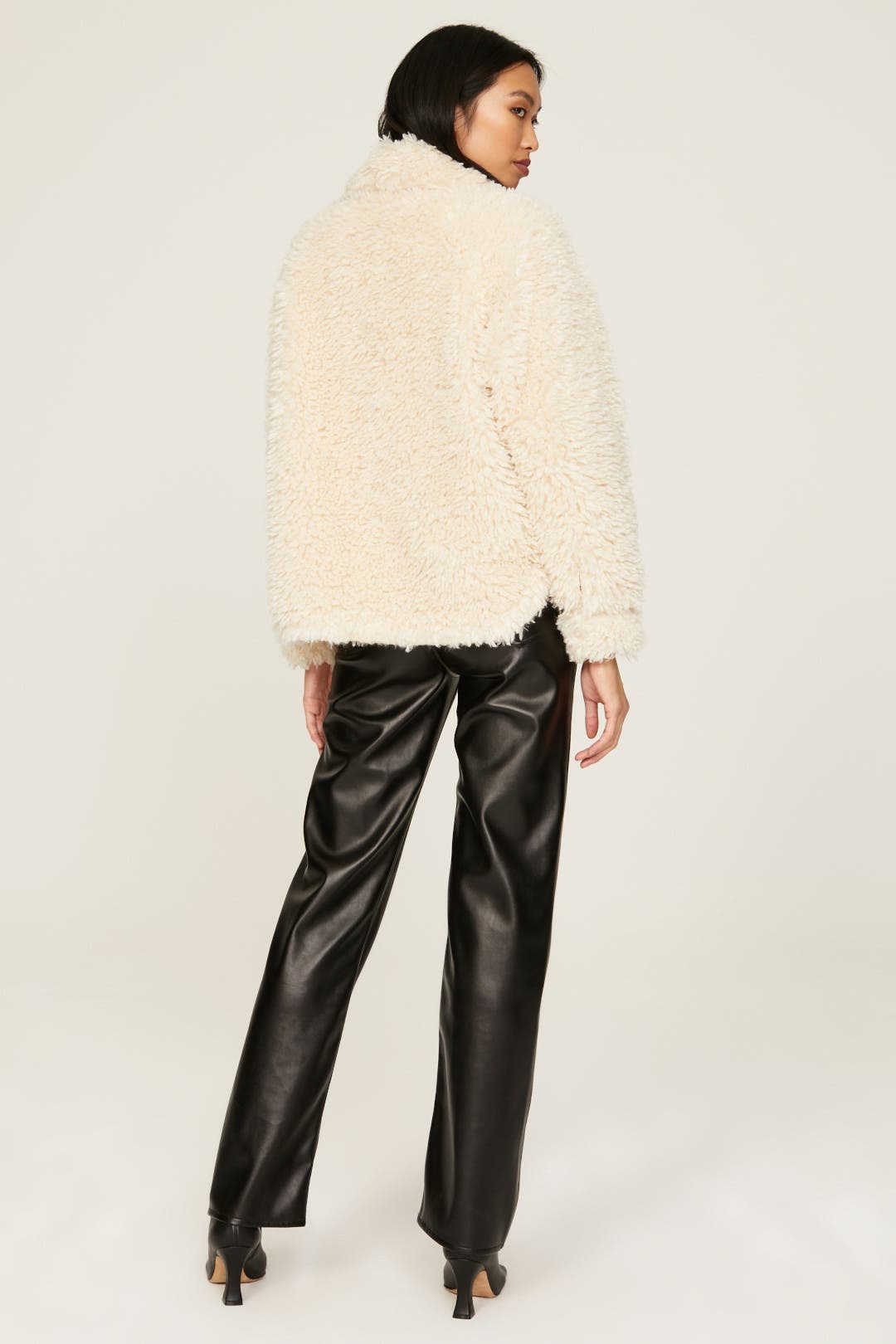 Cream Sherpa Jacket by Love, Whit by Whitney Port | Rent the Runway