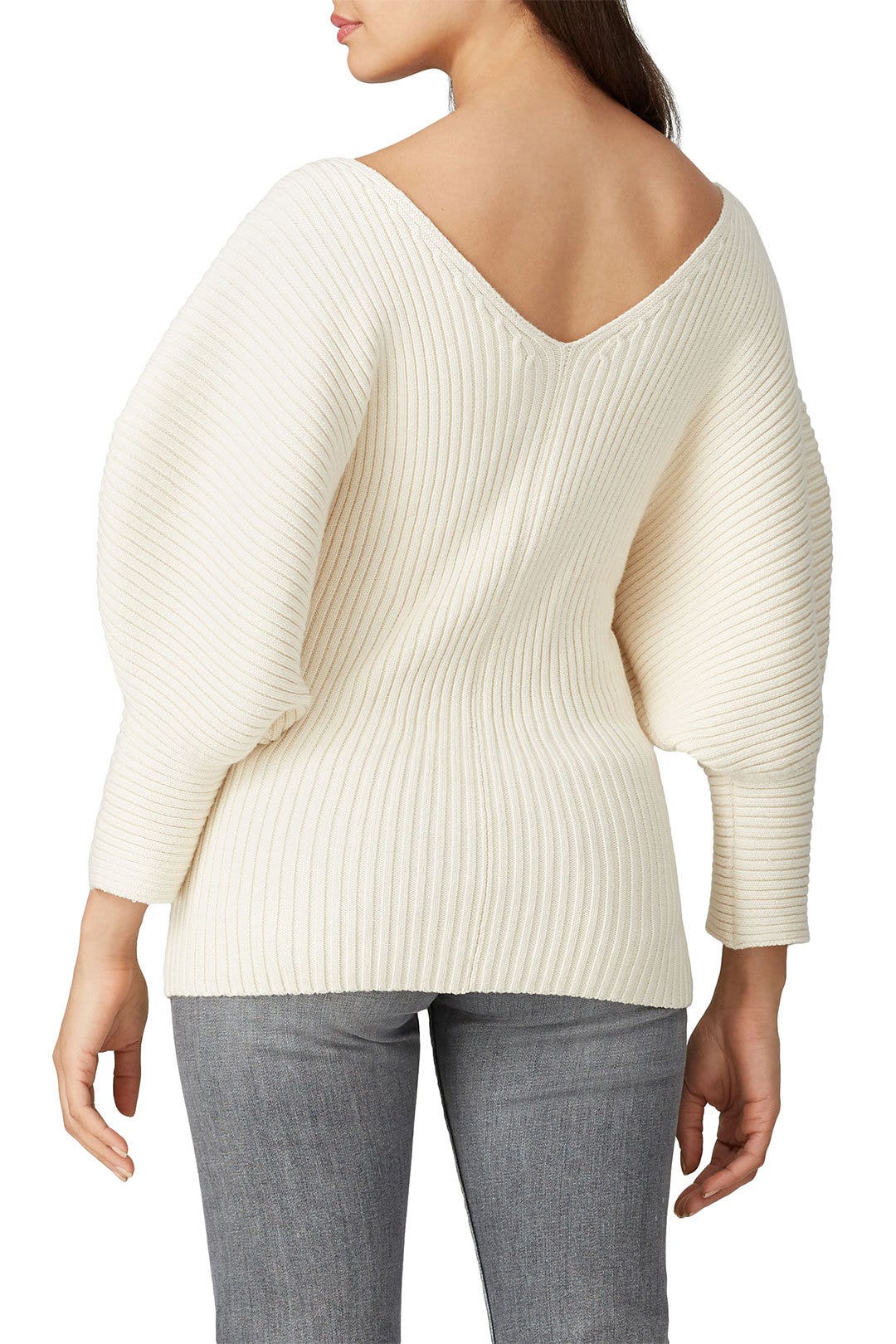 Cream Olia Sweater by Mara Hoffman 2