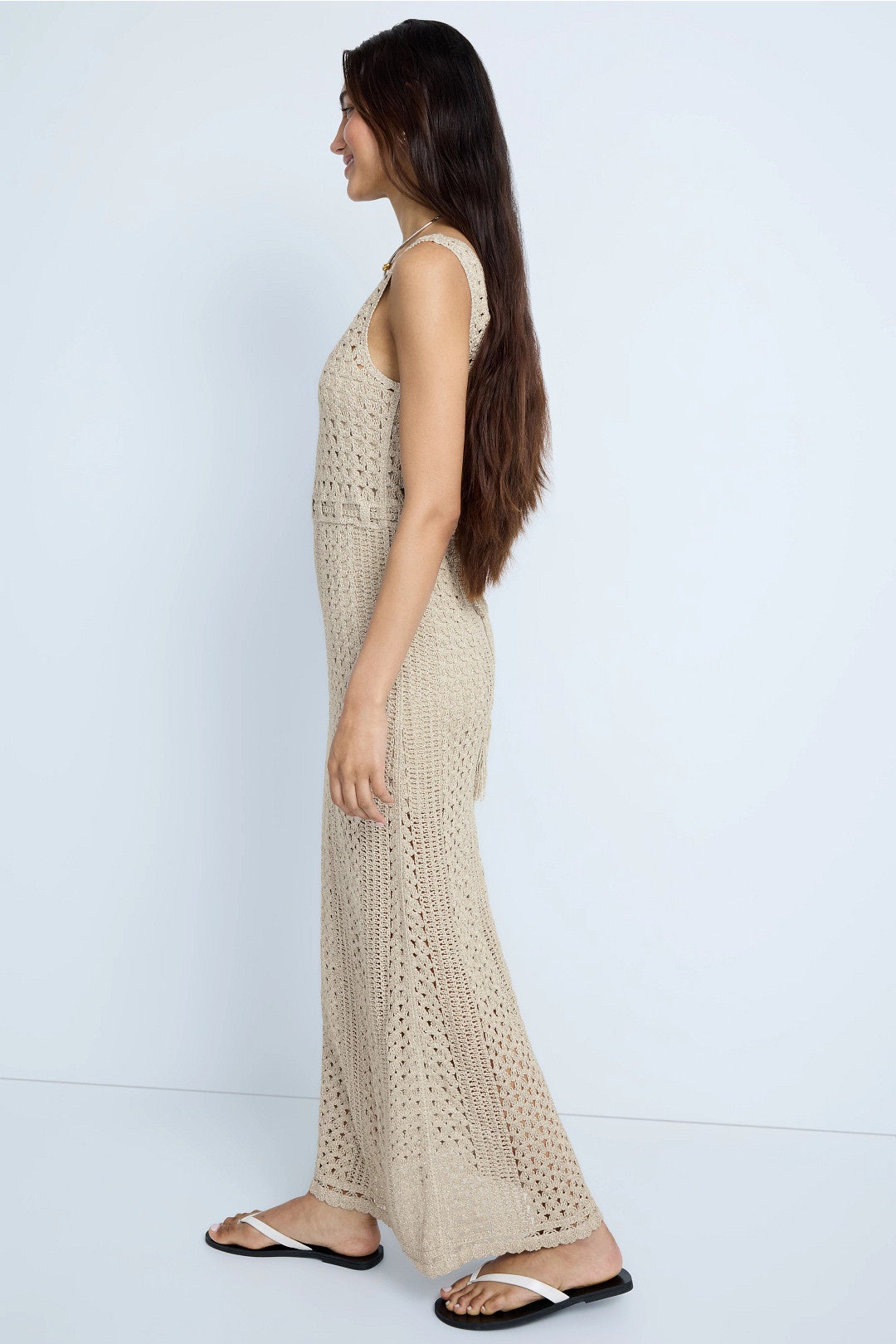 Sparkle Crochet Maxi Dress by Rosetta Getty x RTR 1