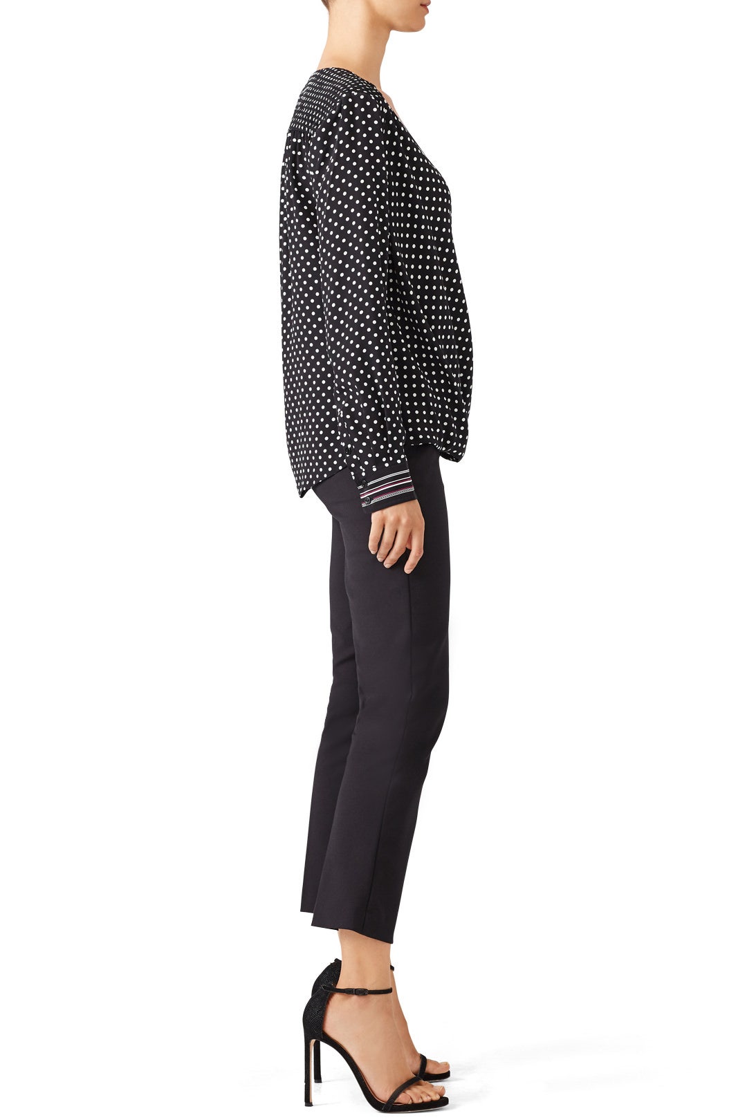 Black Polka Dot Top by Trina Turk 2