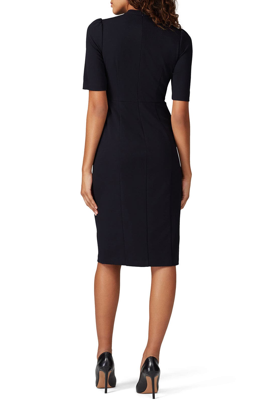 Navy Tie Neck Sheath by Donna Morgan 1