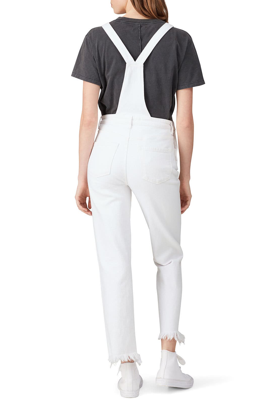 White Jules Overalls by J BRAND | Rent the Runway