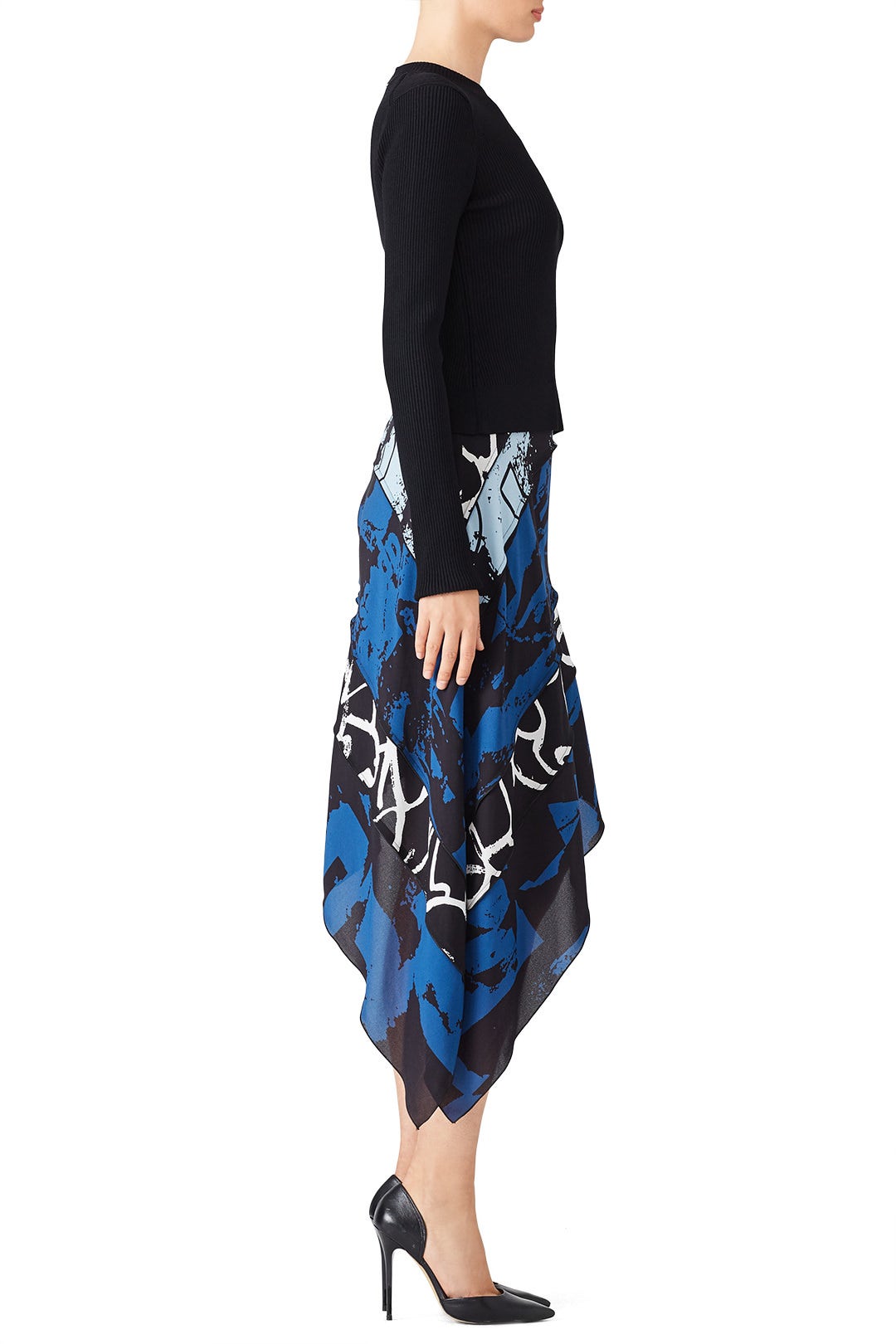 Indigo Georgette Dress by Proenza Schouler 1