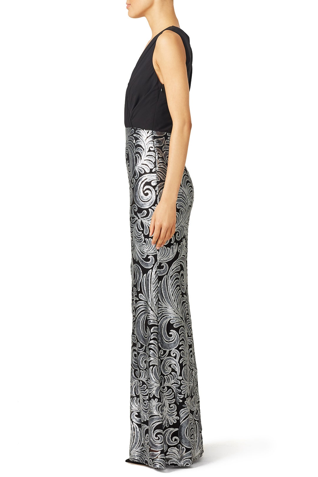Silver Stream Gown by Laundry by Shelli Segal 1