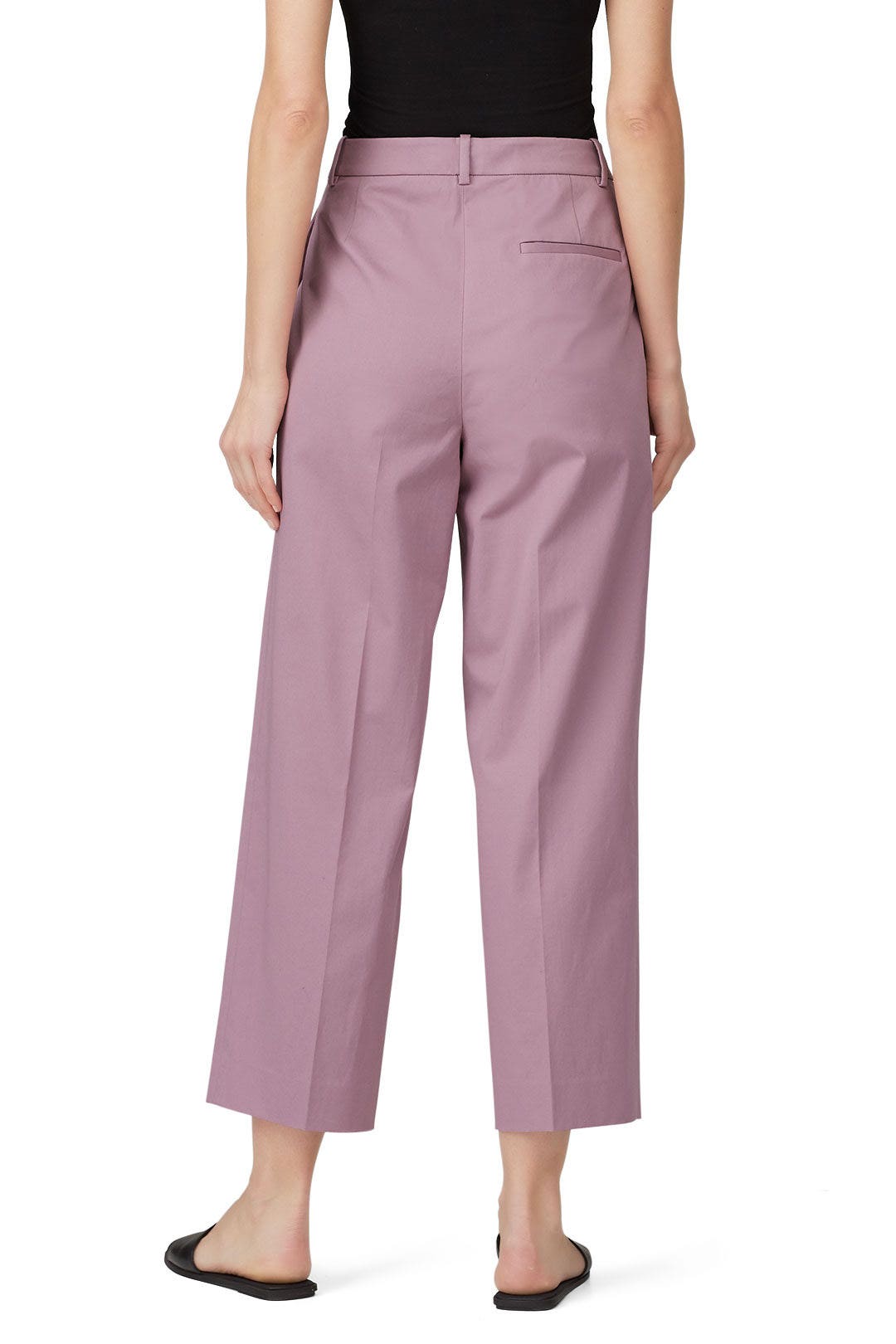 High Waisted Straight Chino Pants by Theory 1