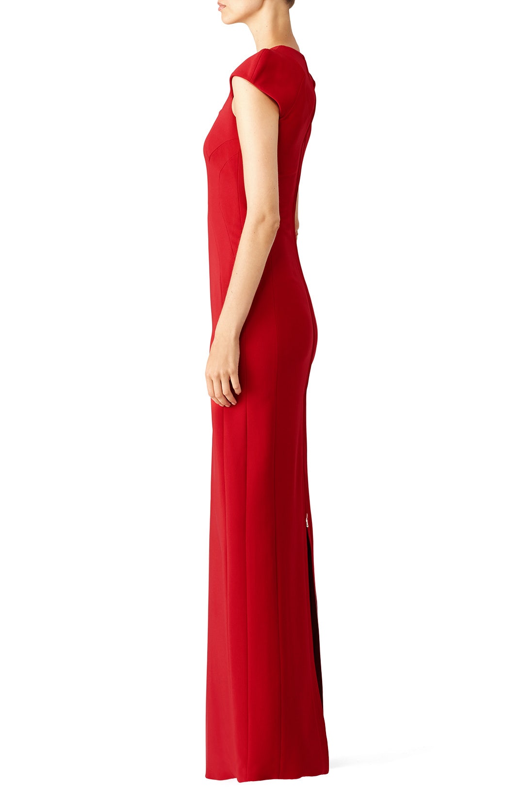 Rouge Sleek Zip Gown by Antonio Berardi 1