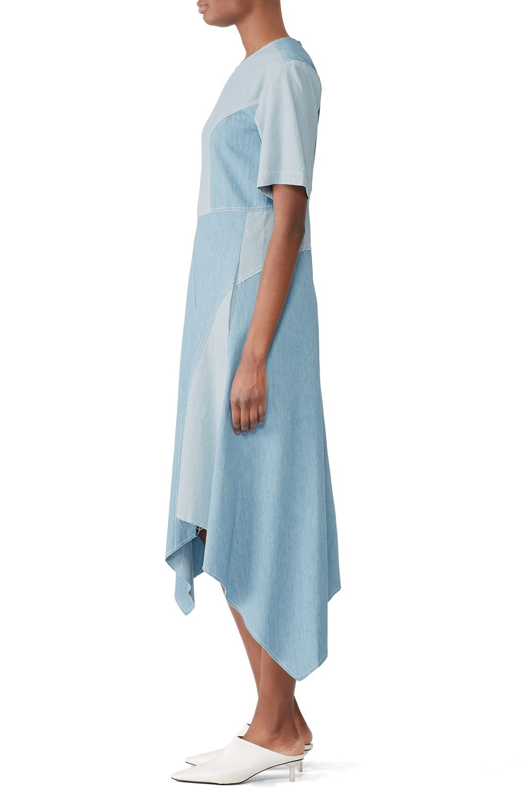 Chambray Seamed Dress by Colovos 2