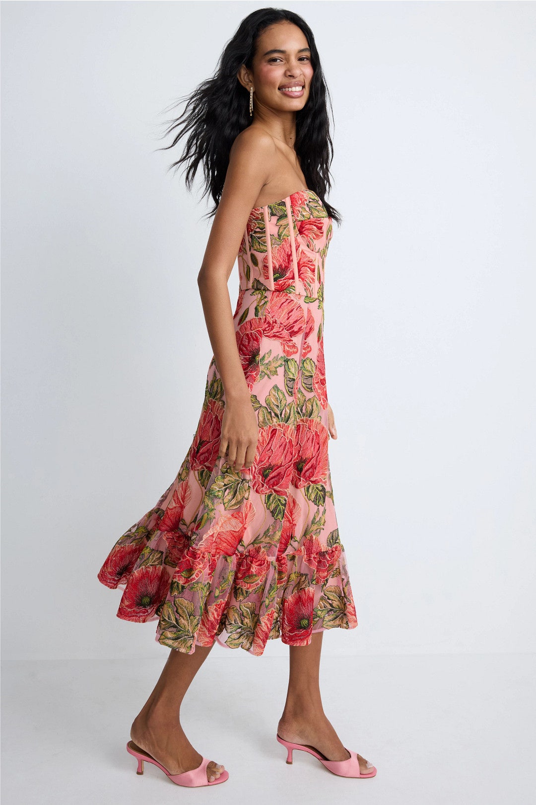 strapless open back dress Lita Dress – Dress the Population