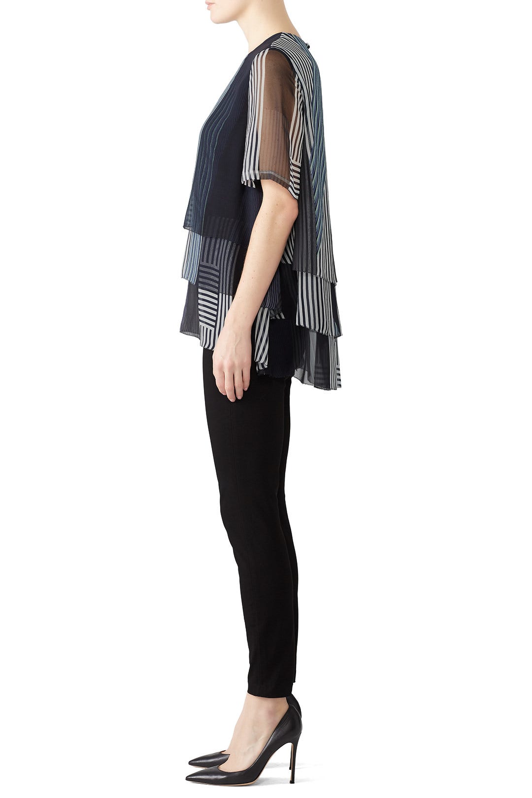 Collage Stripe Top by Jason Wu 1