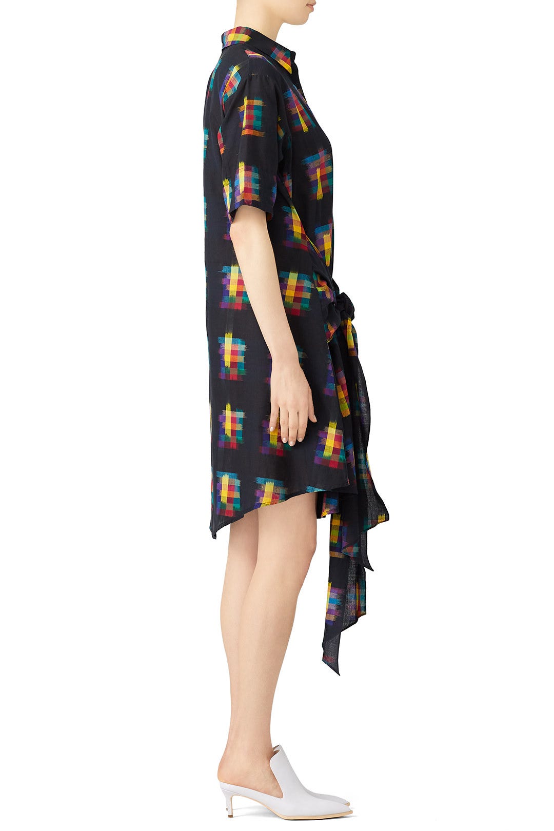 Black Printed Shirtdress by Tome 2