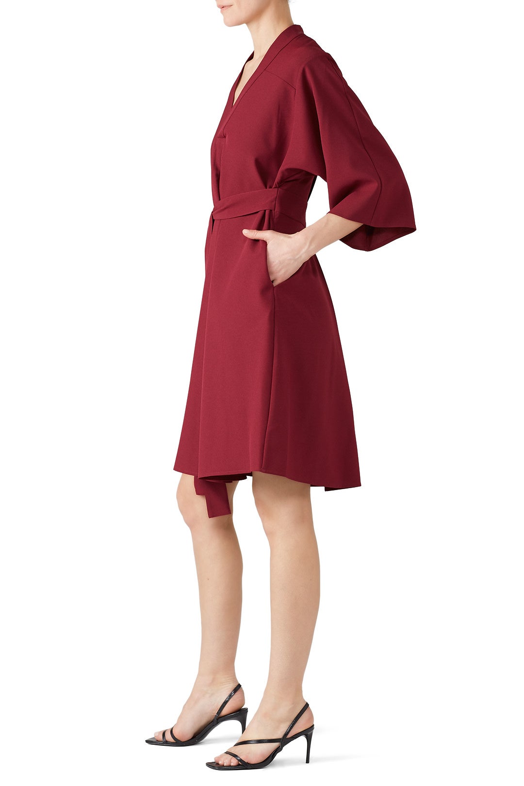 Tie Front V-Neck Dress by Tome 2