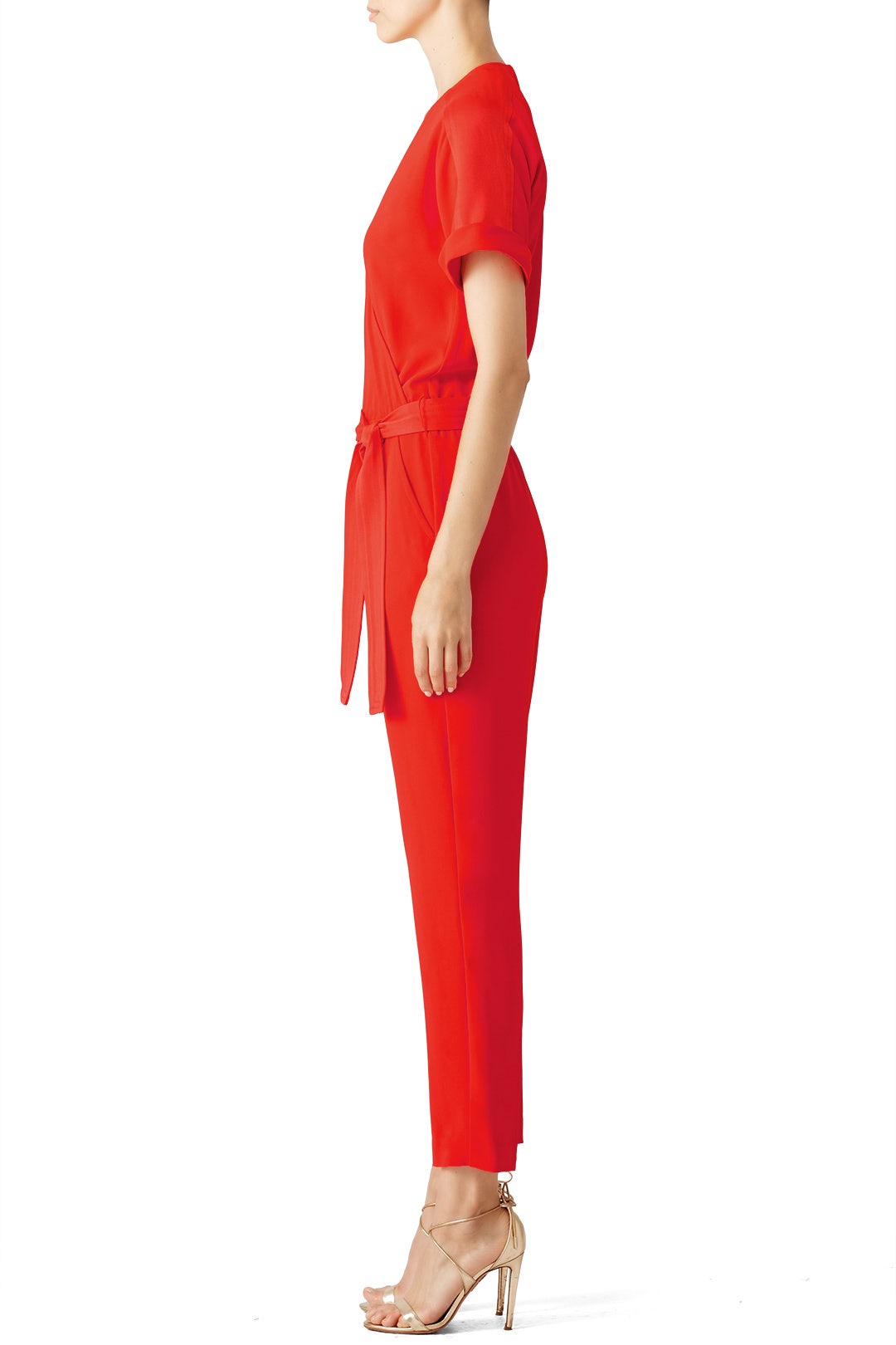 Red Wrap Jumpsuit by Trina Turk 2