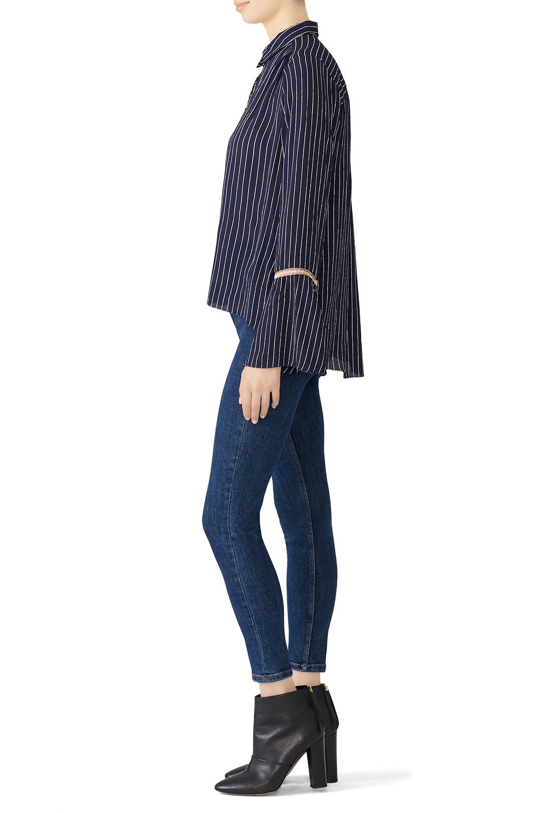Striped Katherine Blouse by Cleobella 1