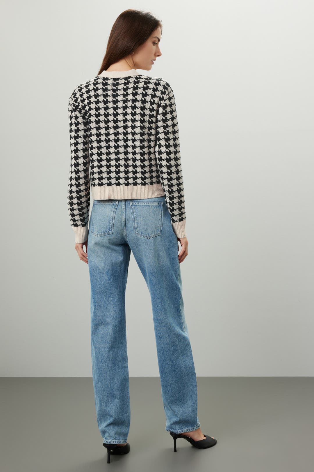 Cropped Houndstooth Sweater by Derek Lam 10 Crosby x RTR | Rent
