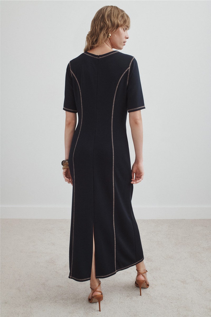 Colorfast Short Sleeve Dress by Donna Morgan - Photo 2