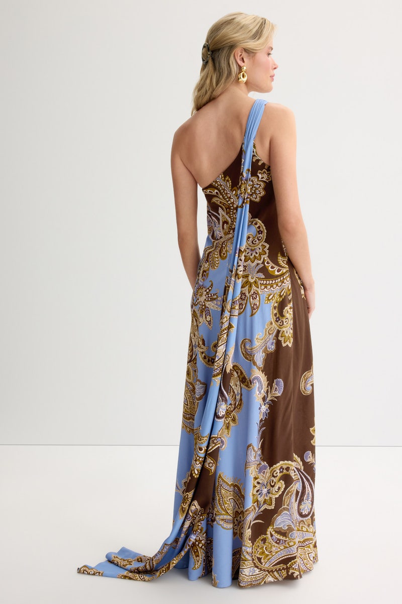 One Shoulder Long Dress by Hemant & Nandita - Photo 2