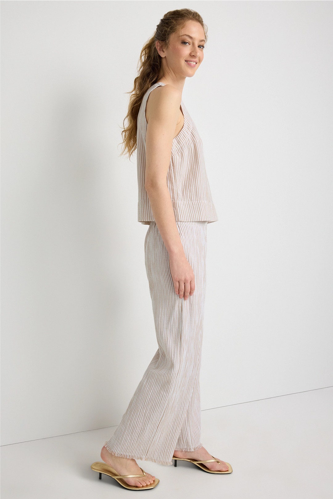 Pinstripe Wide Leg Pants by NIC + ZOE 1