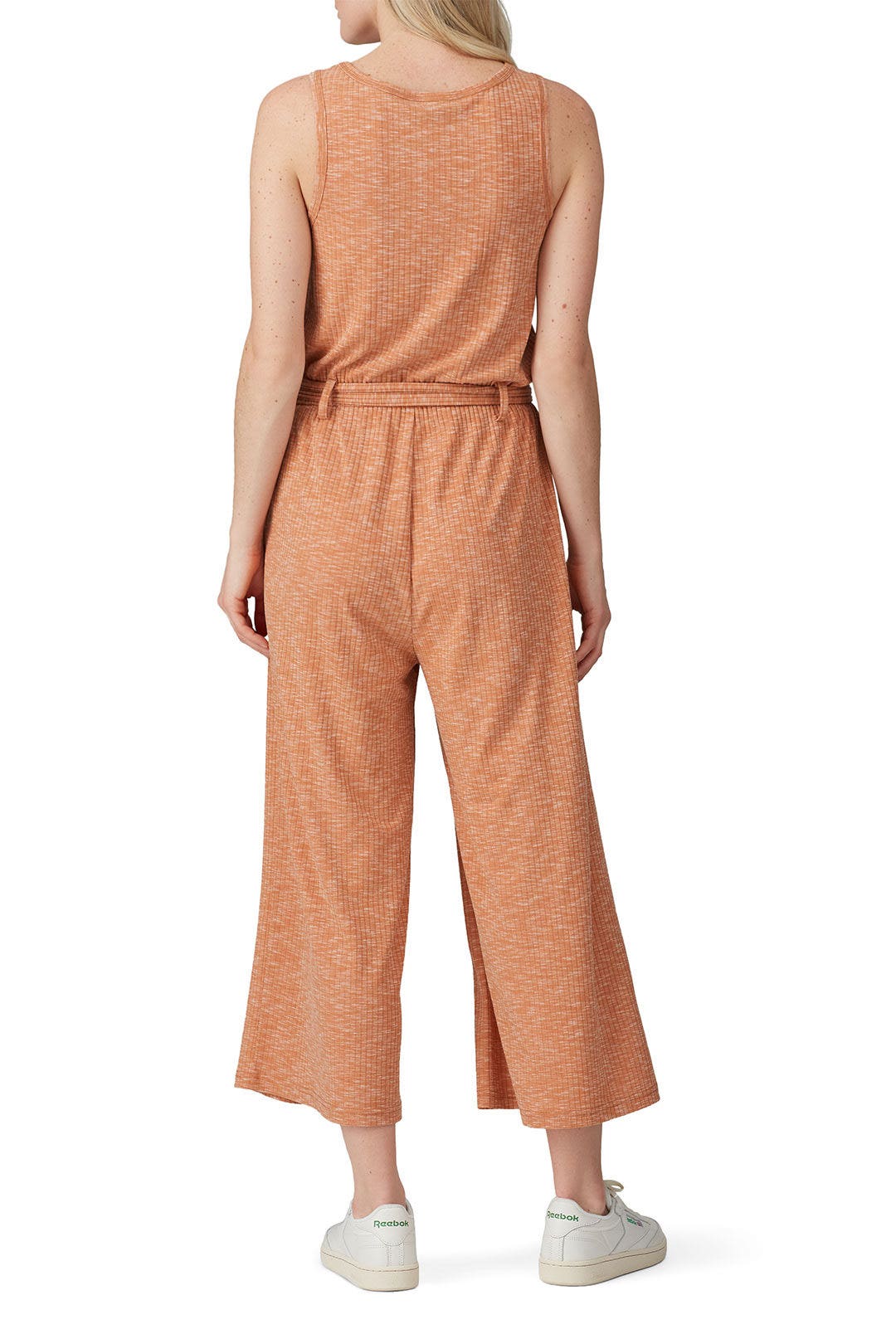 Orange Devin Knit Jumpsuit by B Collection by Bobeau 2