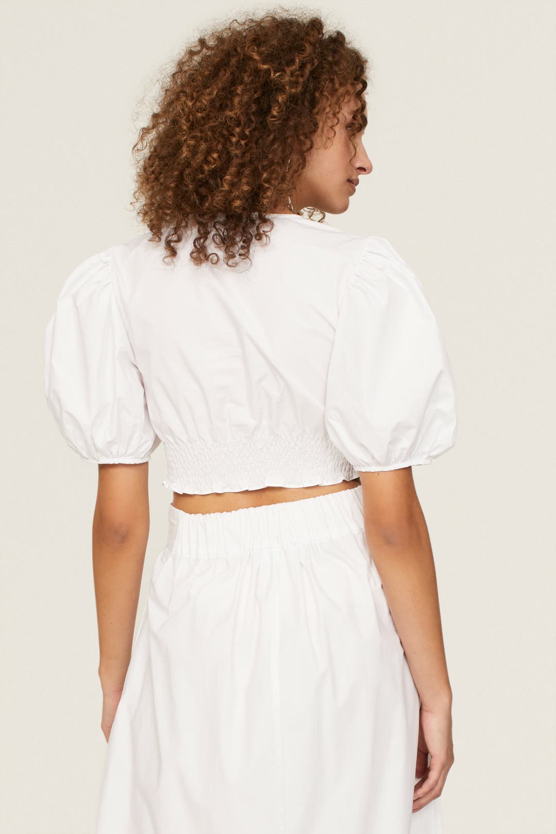 Puff Sleeve Crop Top by Derek Lam 10 Crosby x RTR | Rent the Runway