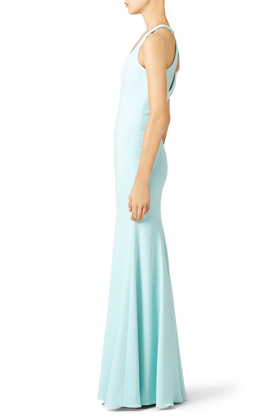 Aqua Diamond Cut Gown by Jay Godfrey 2