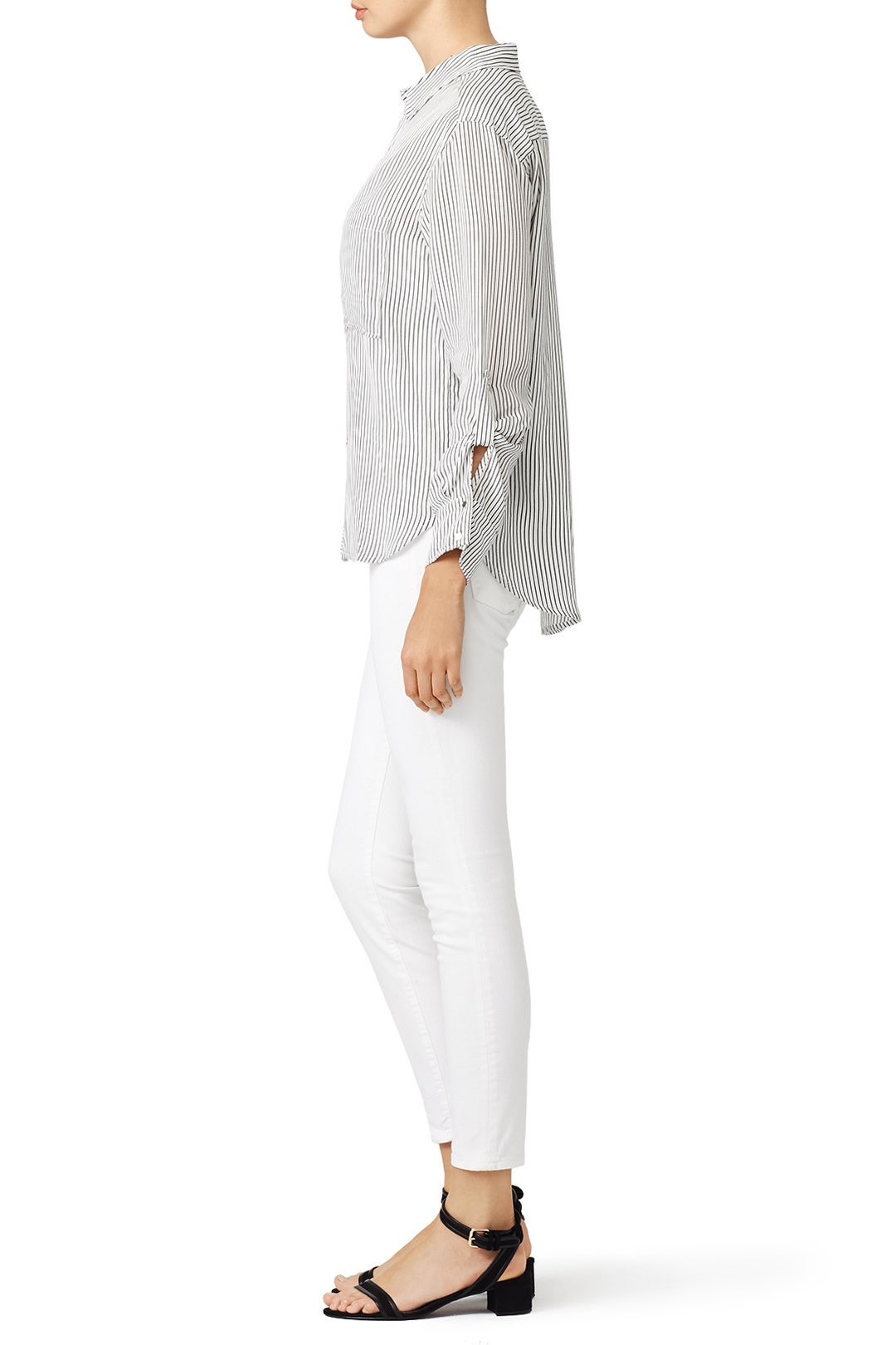 Mini Stripe Button Down Top by TART Collections 1