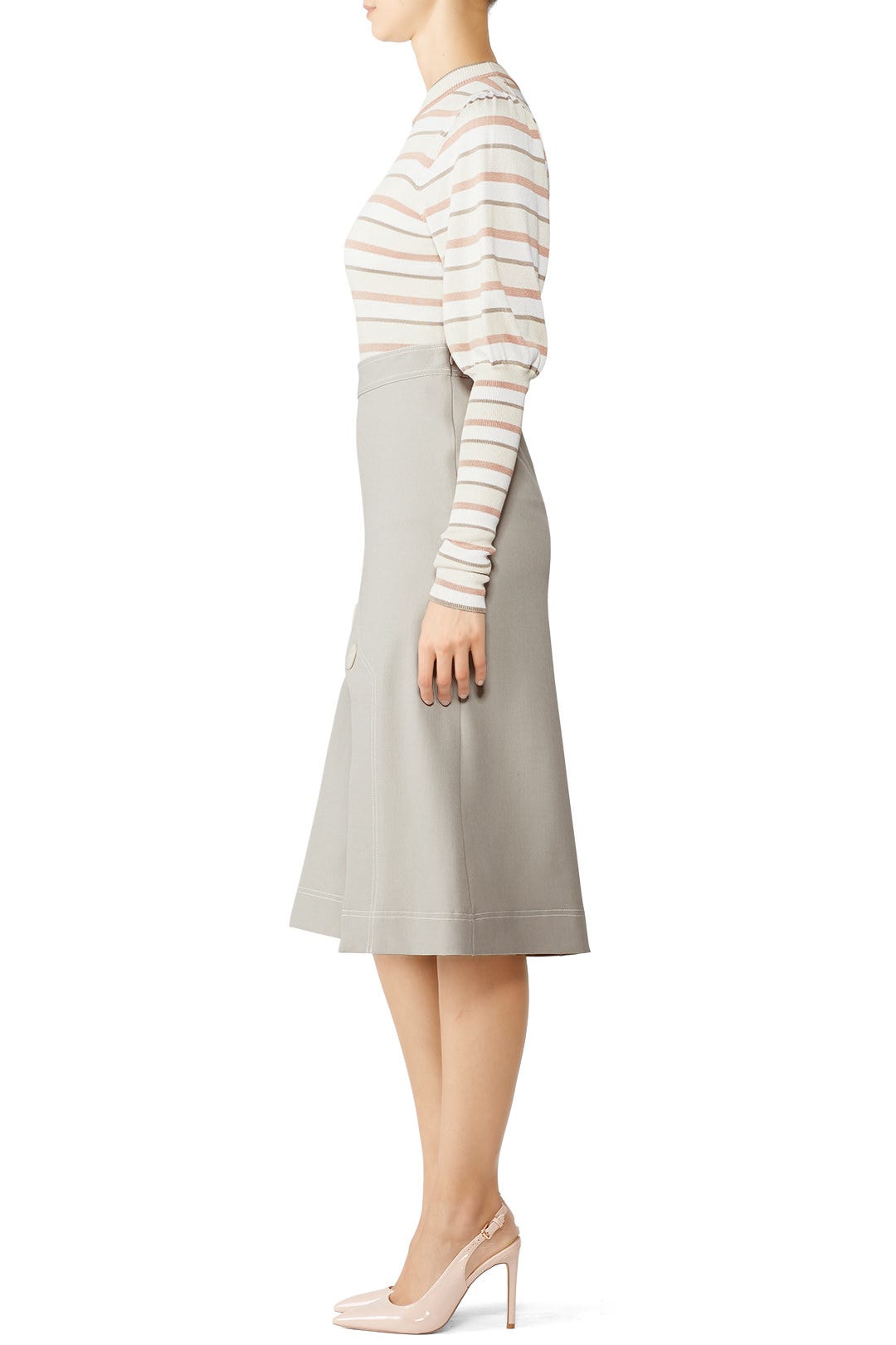 Asymmetrical Button Skirt by See by Chloé 2