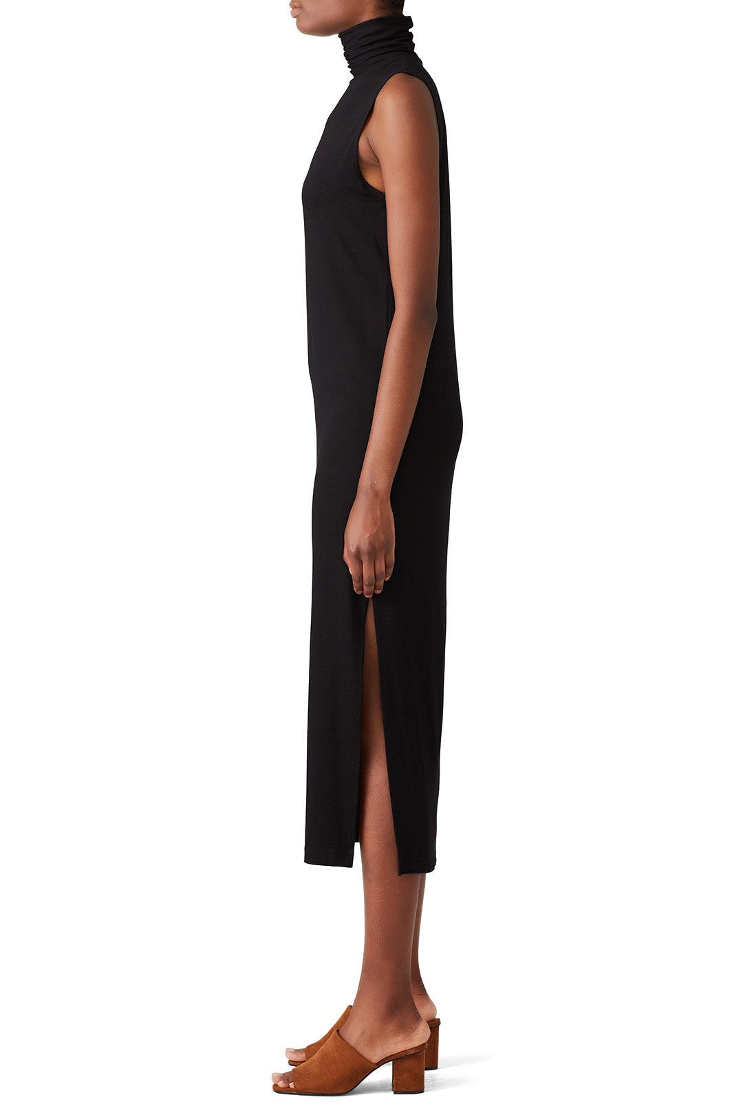 Sleeveless Turtleneck Dress by VINCE. 2