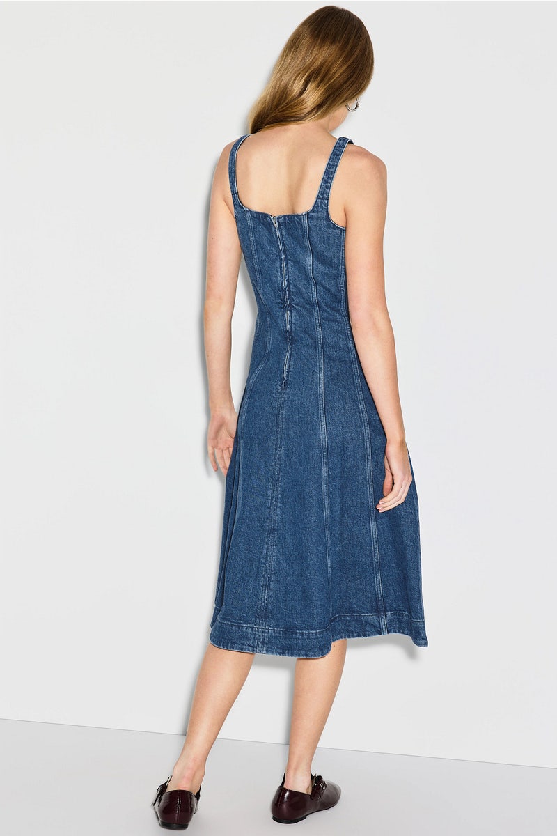 Roboli Denim Midi Dress by Maje - Photo 2
