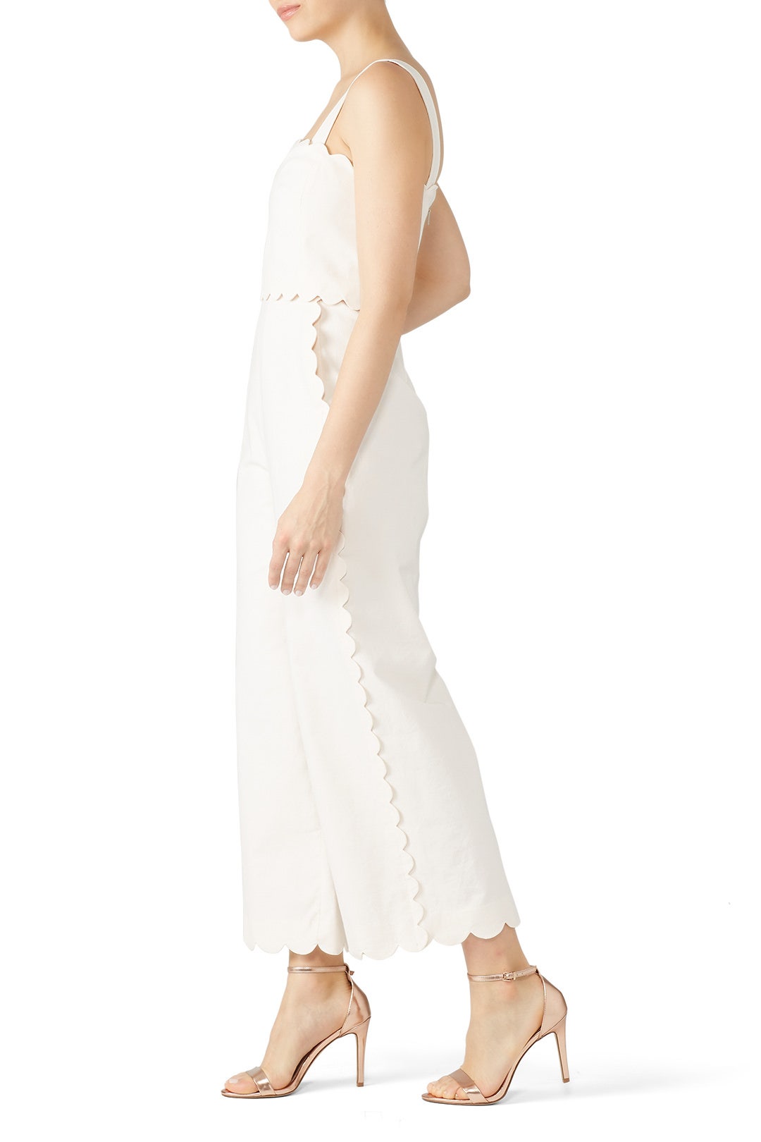 Sleeveless Scallop Jumpsuit by Rebecca Taylor NYC 2