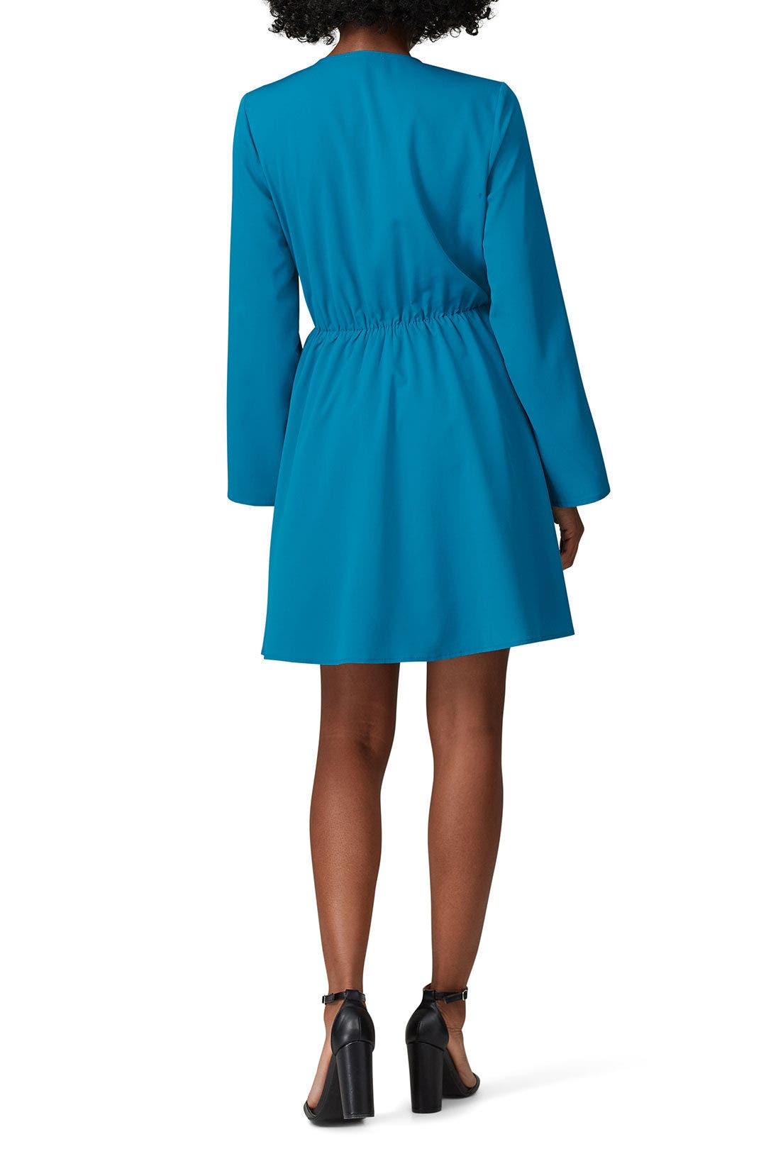 Turquoise Stretch Tie Front Dress by Great Jones 2