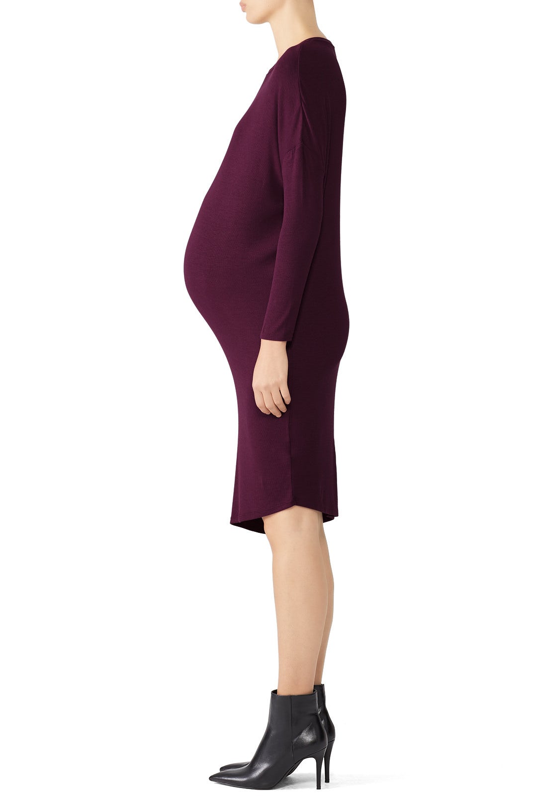 Plum Circle Tee Maternity Dress by Ingrid & Isabel 1