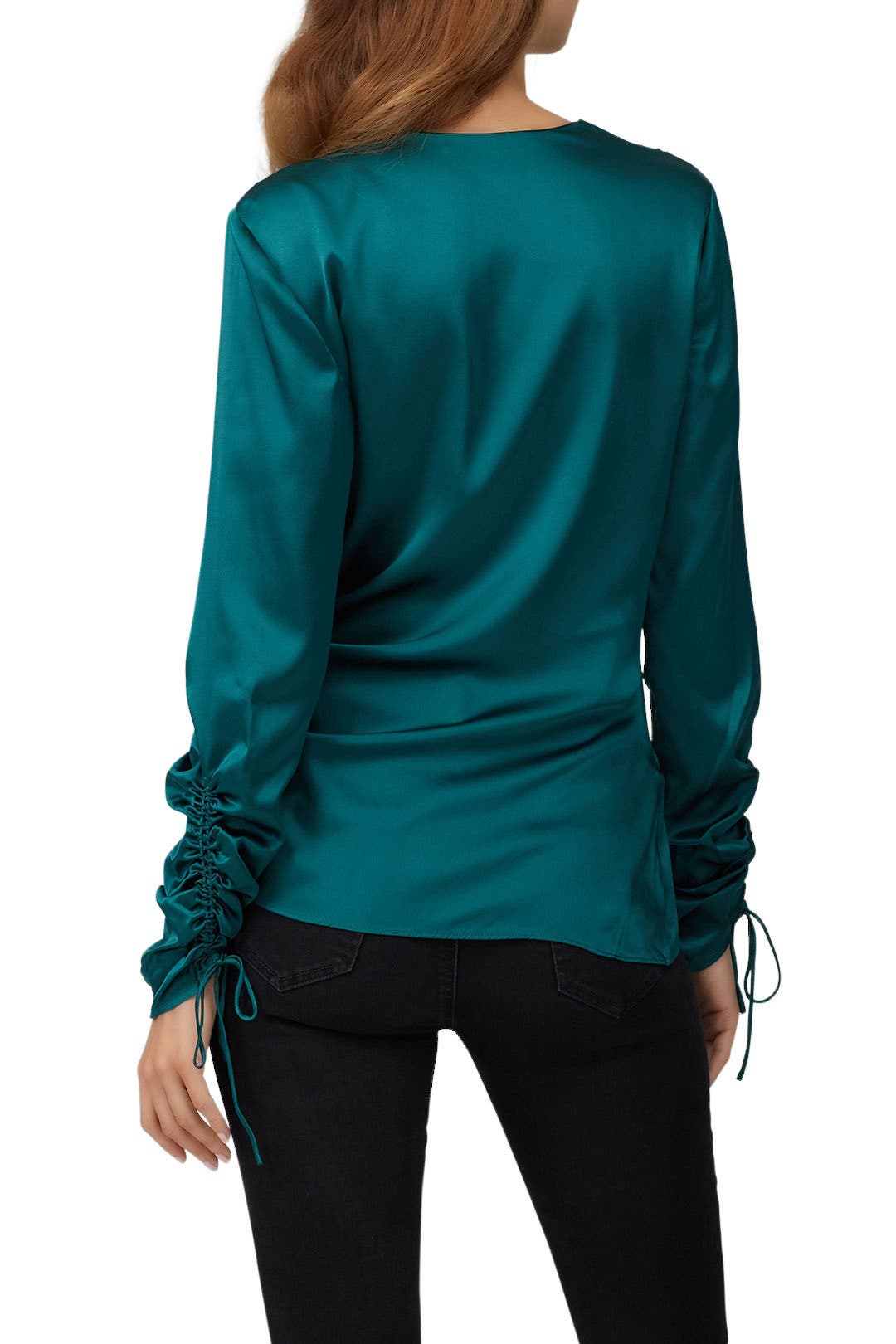 Green Asymmetric Blouse by SIMKHAI | Rent the Runway