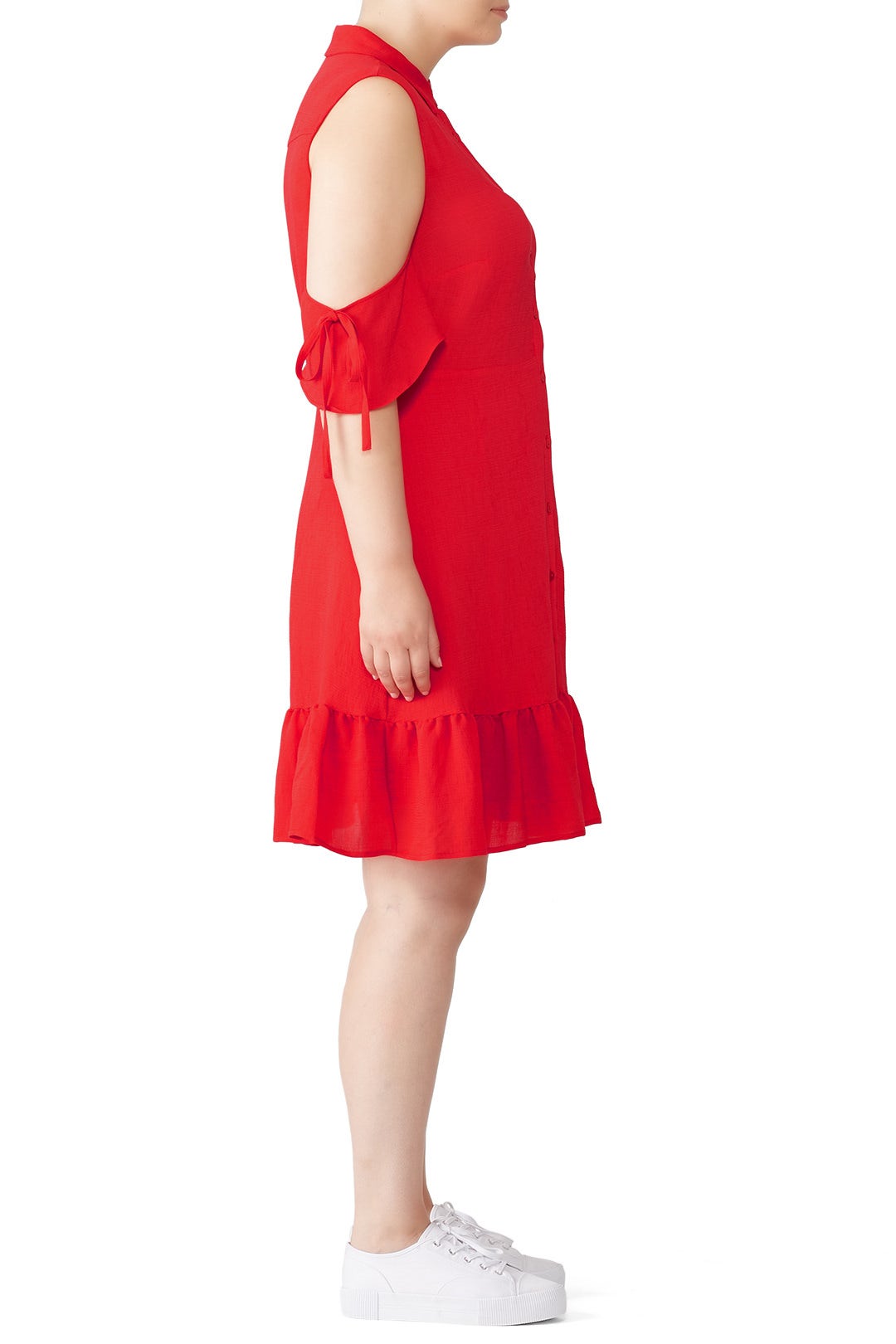 Cold Shoulder Shirtdress by LOST INK 1