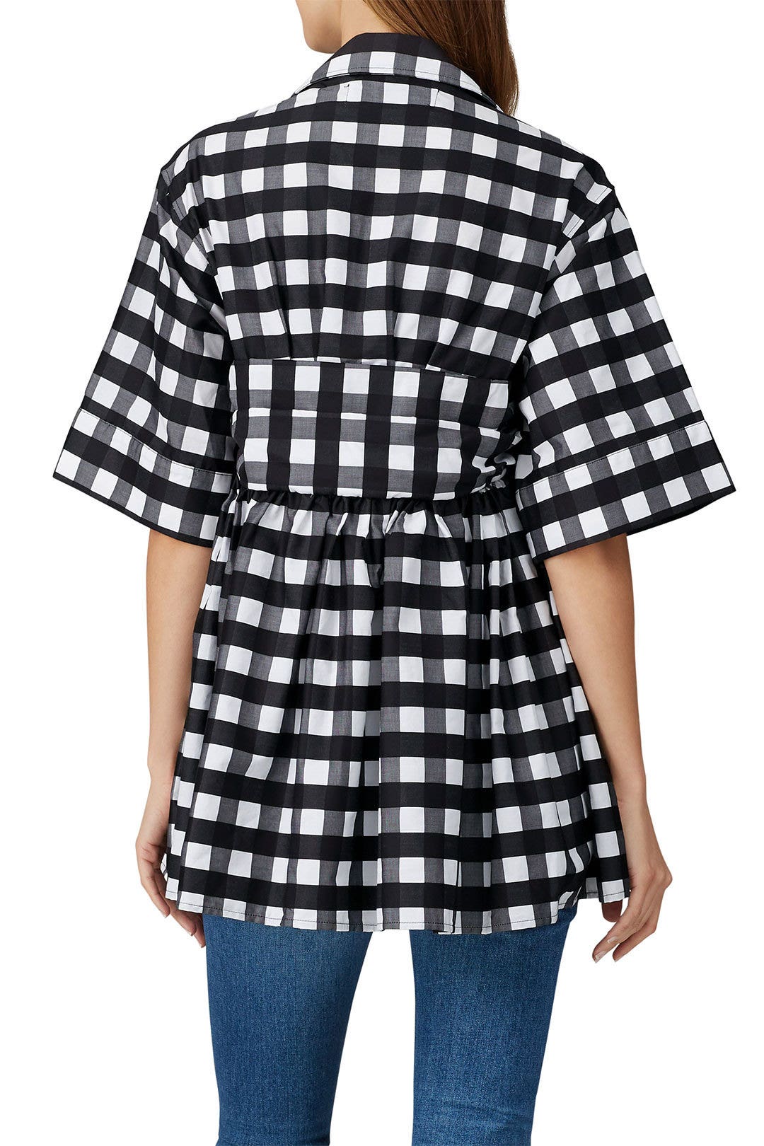 Gingham Bralett Shirt by Marques' Almeida 2