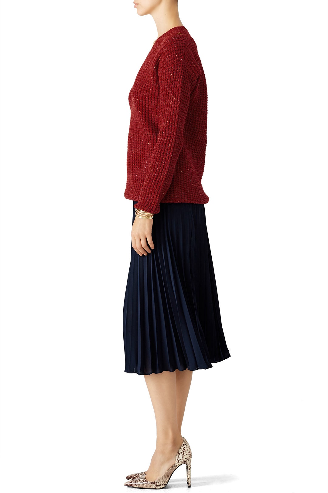 Red Draco Sweater by Rebecca Minkoff 2